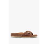 BIRKENSTOCK Madrid Big Buckle Cognac Waxy Leather Mules Size: 40, Colo