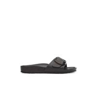 Birkenstock Madrid Big Buckle Footbed Slider Sandals Black