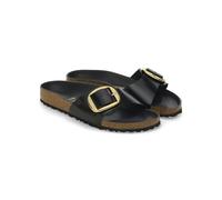 BIRKENSTOCK Madrid Big Buckle High Shine Black Leather Mules Size: 40,