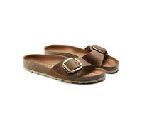 Birkenstock Madrid Big Buckle Oiled Leather Womens Sandals - Cognac - Cognac - UK8 EU42 Narrow