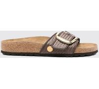 Birkenstock Madrid Big Buckle Raffia Sandals - Size: 38 - female