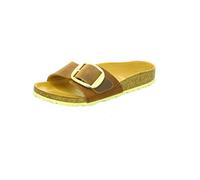 BIRKENSTOCK Madrid Big Buckle Cognac Waxy Leather Mules Size: 41, Colo