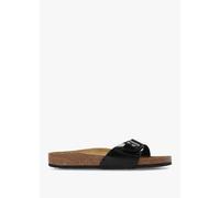 BIRKENSTOCK Madrid Black Patent Birko-Flor Mules Size: 41, Colour: Bla