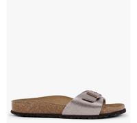 BIRKENSTOCK Madrid Graceful Taupe Birko-Flor Mules Size: 42, Colour: T