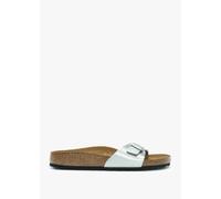 BIRKENSTOCK Madrid Silver Birko-Flor Mules Size: 38, Colour: Silver Le