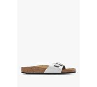BIRKENSTOCK Madrid Silver Birko-Flor Mules Size: 41, Colour: Silver Le