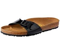 Birkenstock Madrid, Unisex-Adults Sandals, Black (Black Lack), 5.5 UK (39 EU)