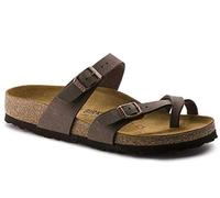 Birkenstock Unisex MAYARI BIRKO FLOR NABUCK Flip Flops Brown brown EU 37