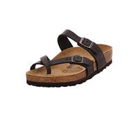 Birkenstock MAYARI Greased leather, Women's Flip Flops, Black, 5 UK (38 EU)