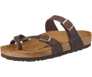 Birkenstock Mayari Greased Leather, Women's Flip Flops, Brown (Habana Habana), 3.5 UK (36 EU)