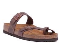 Birkenstock Mayari Mayari Oiled Leather Strapy In Dark Brown Size UK 2- 9