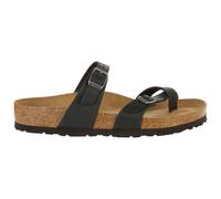 Birkenstock - Mayari Oiled Leather - Sandals size 39 - Regular, brown/black