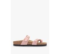 BIRKENSTOCK Mayari Soft Pink Nubuck Leather Sandals Size: 39, Colour: