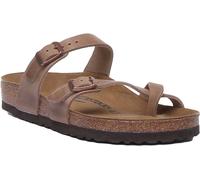 Birkenstock Mayari Toe Loop Strap Birko Flor Womens Sandal In Beige UK 4 - 8