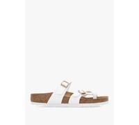 BIRKENSTOCK Mayari White Birko-Flor Thong Sandals Size: 42, Colour: Wh