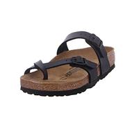 BIRKENSTOCK Mayari Black Birko-Flor Thong Sandals Size: 42, Colour: Bk