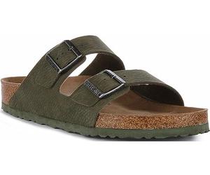 BIRKENSTOCK Men's Arizona Bs Vegan Slides, Desert Dust Thyme, 9 UK