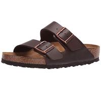 Birkenstock Mens Arizona Dark Brown Twin Strap Mule Sandal, 9.5 UK