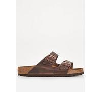 Birkenstock Men's Arizona Oiled Leather Sandal, Dark Brown, Size Eu 42 = Uk 8, Men Dark Brown