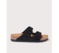 BIRKENSTOCK Mens Arizona Suede Leather Sandals - Colour: Black - Size: 9.5