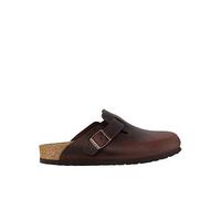 Men's Birkenstock Boston Oiled Nubuck Leather Unisex Clogs - Brown - Size: UK12 eu47 regular