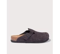 Birkenstock Boston Suede Velvet Grey Clogs