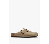 BIRKENSTOCK Men's Boston Tabacco Brown Waxy Leather Clogs Mens Eu Size