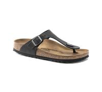 Birkenstock Gizeh Nubuck Oiled Leather Womens Sandals - Black - Black - UK7 EU40 US9/9.5 Regular