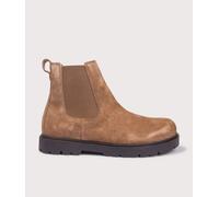 BIRKENSTOCK Mens Highwood Slip On Suede Leather Boots - Colour: Dark Tea - Size: 8