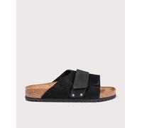 Birkenstock - Leather sandals - Kyoto Nubuck-Suede Leather Regular Black for Men in Leather - Size 9,5 UK Black 9.5 UK