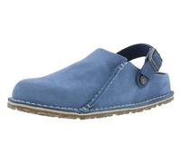 Birkenstock Men's Lutry Premium Suede Clog, Elemental Blue/Solid Blue-blue, 12-12.5 Women/10-10.5 Men