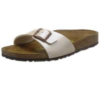 Birkenstock Men's Madrid, Birko Flor FLIP Flops, Off White Graceful Pearl White, 7.5 UK