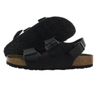 Birkenstock Men's Milano Sandals, Black/Dark Black, 7 Women/5 Men