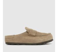 BIRKENSTOCK Men's Naples Clog Sandals in Taupe, Suede, Size: 8 UK 8 (EU 42)
