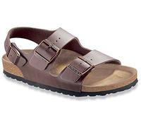Birkenstock Milano Birko-Flor Men's Rear Strap Sandals, Brown, 5 UK