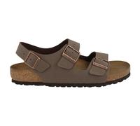 Birkenstock Milano Birko-Flor Nubuck Unisex Slides Sandals - Mocca - Size:UK 5
