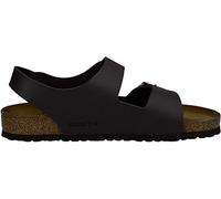 Birkenstock Milano Birko-Flor, Unisex-Adult Sandals, Black, 7 UK