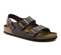 Birkenstock MILANO Birko-Flor Wide, Men's Slingback Sandals, Brown (Dark Brown), 5.5 UK (39 EU)
