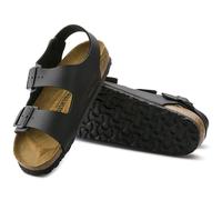 BIRKENSTOCK MILANO BLACK BACKSTRAP REGULAR/WIDE WIDTH MEN WOMEN UNISEX SANDALS