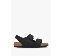 BIRKENSTOCK Milano Black Birko-Flor Sandals Size: 42, Colour: Bke
