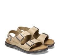 BIRKENSTOCK MILANO CROSSTOWN TABACCO BROWN REGULAR/WIDE WIDTH OILED LEATHER SAND
