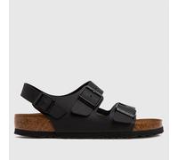 BIRKENSTOCK Milano Black Birko-Flor Sandals Colour: Bke, Size: 37