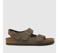 Birkenstock Milano Birko-flor Nubuck Sandals Brown EU 45