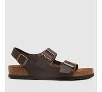 Birkenstock MILANO Birko-Flor Wide, Men's Slingback Sandals, Brown (Dark Brown), 5.5 UK (39 EU)