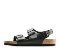 Birkenstock Milano Series Cowhide Sandals Black Version Unisex 34191 7-7.5