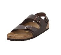 Birkenstock Milano Smooth Leather, Unisex-Adults' Sandals, Brown (Dunkelbraun), 10.5 UK (45 EU)