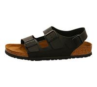Birkenstock Milano Ladies Black Womens Flat Sandals 3479330 in a Plain in Size 36