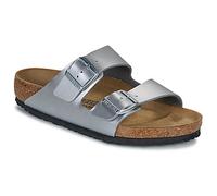 Women's Birkenstock Arizona Birko Flor Womens Silver Sandals - Size: 3