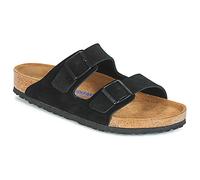 Birkenstock Unisex Arizona Soft Footbed Suede Leather Sandal Black UK 9