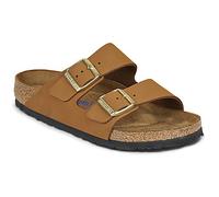 Birkenstock Arizona Bs Women's 2 Strap Nat Cork Ltr Ftbd Sandals (Mink, UK 5)
